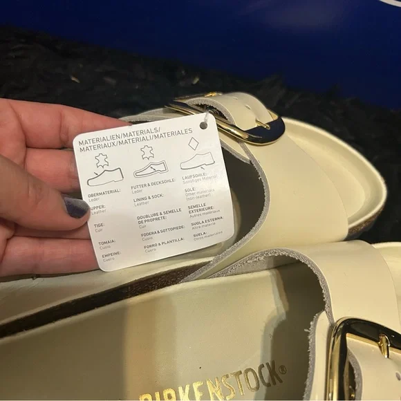 BIRKENSTOCK Madrid big buckle leather sandals slippers slides shoes eur 39 new - Picture 6 of 8